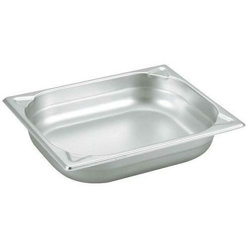 ホテルパン ガストロノームパン プロシェフ 18-8 パン 補強重なり防止付 1/2 40mm 1入