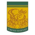 変形タペストリー 「FRESH BAKERY 緑円カット」 のぼり屋工房