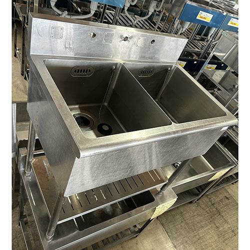 ⭐︎中古品 2槽シンク 900×650×800mm 厨房機器⭐︎