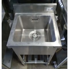 中古 一槽シンク 1275×730 ゴミ籠付き