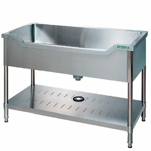 TXA-F-150NB 【タニコー】18-0 舟型シンク(バックガード無)