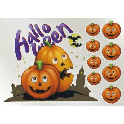 ウィンドウシール 両面 Halloweenかぼちゃ  のぼり屋工房