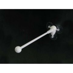 フラッグポール 3個吸盤式 丸パイプ26cm 白  のぼり屋工房