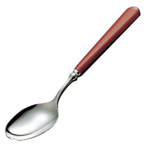 デザートスプーン ステンレス #3110 フェスティバル デザートスプーン レッド