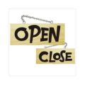 木製サイン 小横 イタリアン OPEN CLOSE  のぼり屋工房