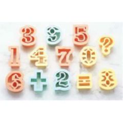 PCクッキー抜型フィガ(数字)13pcs -1734