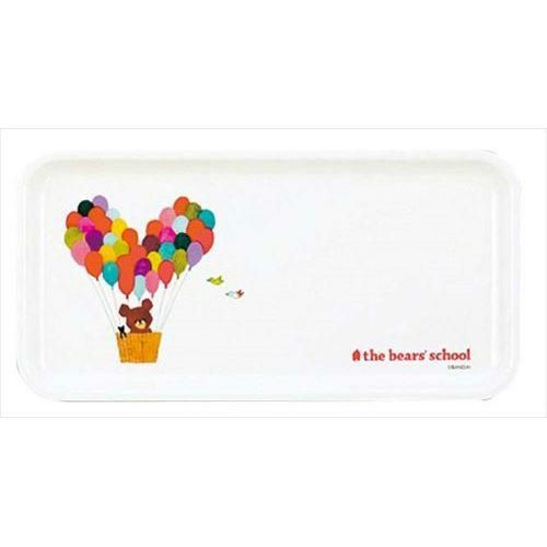 トレー くまのがっこう お子様用食器 メラミン樹脂 長角トレイ M―30J 