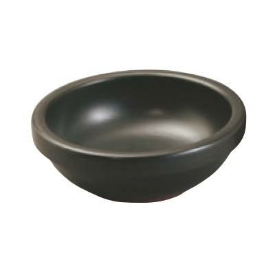 韓国食器 ビビンバ鍋 【耐熱陶器 ビビンバ鍋(黒)小】 高さ65 直径:150 【グループA】