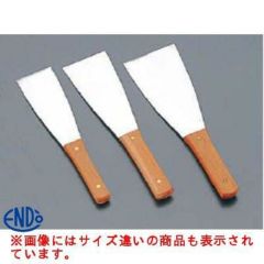 木柄ステンバチヘラ 6cm