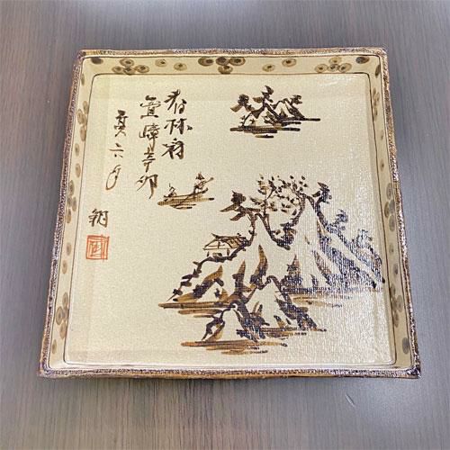 正角皿(武右衛門) 武右衛門 幅220×奥行220×高さ30