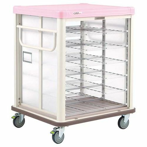 エレクター COO常温配膳車 シャッター式 リフトタイプ JCSL20RSP シュガーピンク