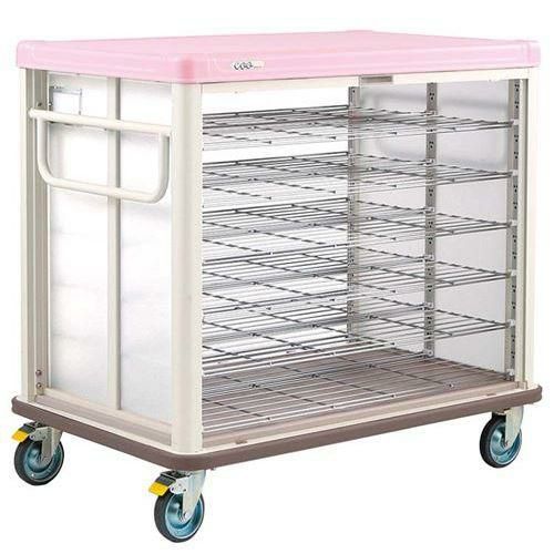 エレクター COO常温配膳車 シャッター式 ベーシックタイプ JCSB48RSP シュガーピンク