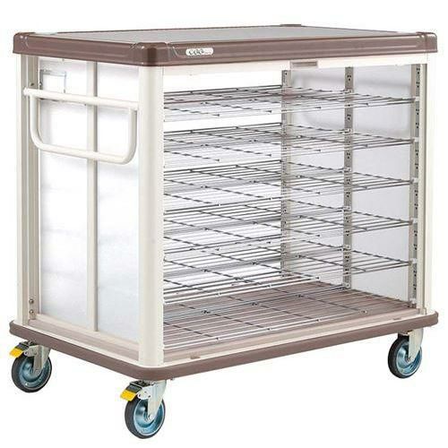 エレクター COO常温配膳車 シャッター式 ベーシックタイプ JCSB48RCB カフェブラウン