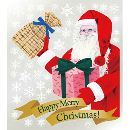 ウィンドウシール 巨大 サンタクロース(9) 800   のぼり屋工房