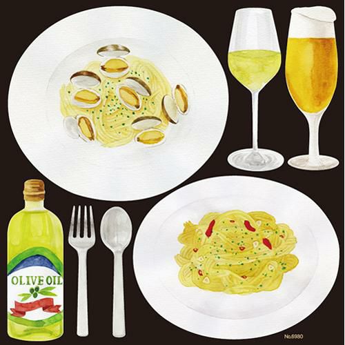 デコレーションシール イタリアン イラスト(2)  のぼり屋工房