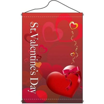 店内タペストリー(ノーマル) 「バレンタインデー(3)クラ」 のぼり屋工房