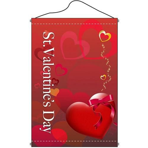 店内タペストリー(ノーマル) 「バレンタインデー(3)クラ」 のぼり屋工房