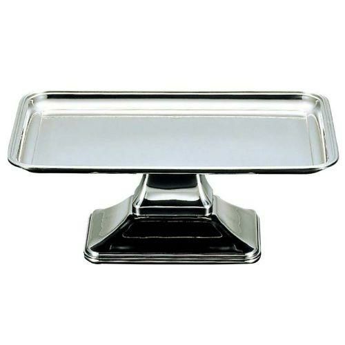 UK 18-8 バロン 角ケーキコンポート 14インチ