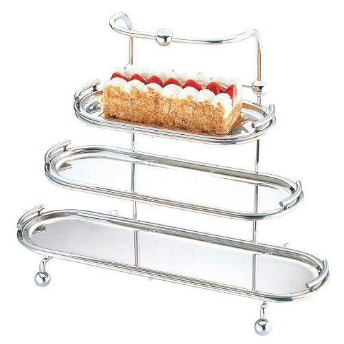 UK 18-8 3段 小判ケーキスタンド A