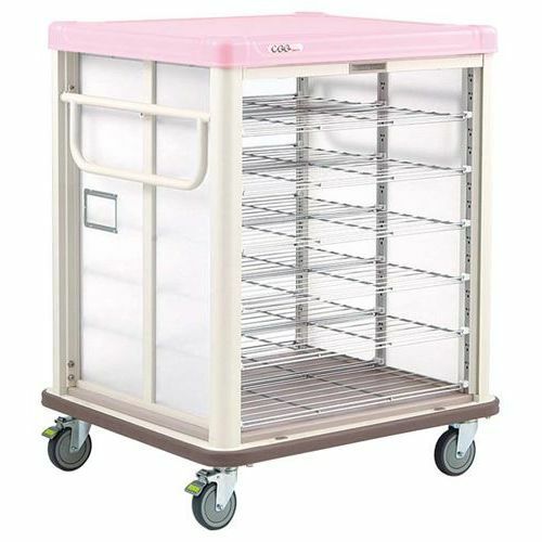 エレクター COO常温配膳車 シャッター式 リフトタイプ JCSL24RSP シュガーピンク