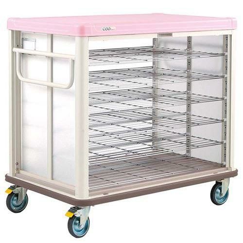 エレクター COO常温配膳車 シャッター式 ベーシックタイプ JCSB54RSP シュガーピンク