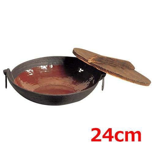 五進 鉄 ホーロー仕上 ちり鍋 24cm