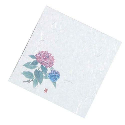 ニュー四季懐紙 4寸(100枚入) NS-106 あじさい(6月から7月)