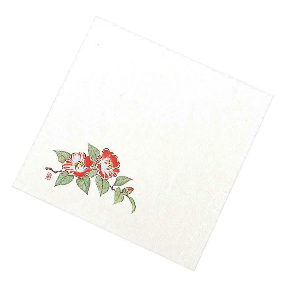 ニュー四季懐紙 5寸(100枚入) NS-63 椿(12月から2月)