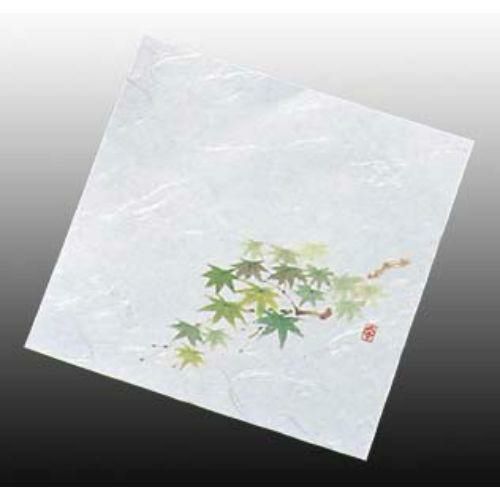 ニュー四季懐紙 4寸(100枚入) NS-19 グリーンもみじ(5月から7月)