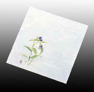 ニュー四季懐紙 4寸(100枚入) NS-21 つゆ草(7月から8月)