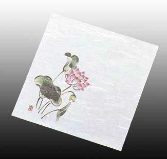 ニュー四季懐紙 4寸(100枚入) NS-27 はす(法用)