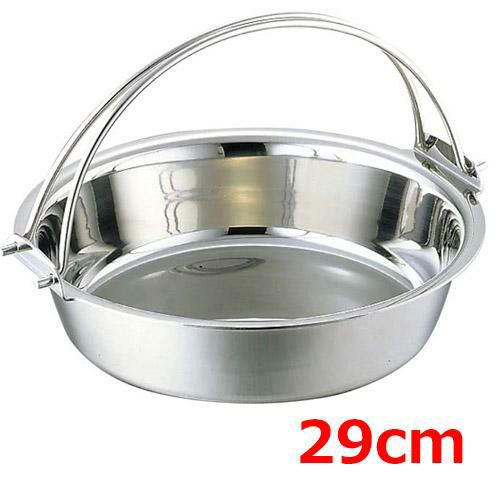 SW NBステンレス 電磁 つる付 ちり鍋 29cm