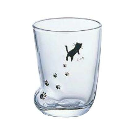 足あとグラス(S)ねこ