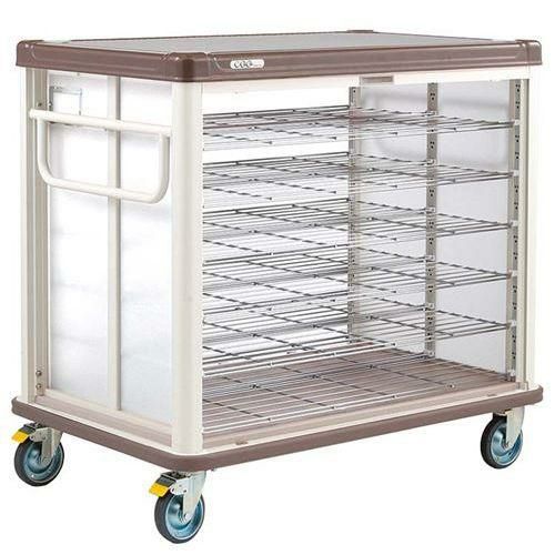 エレクター COO常温配膳車 シャッター式 ベーシックタイプ JCSB36RCB カフェブラウン