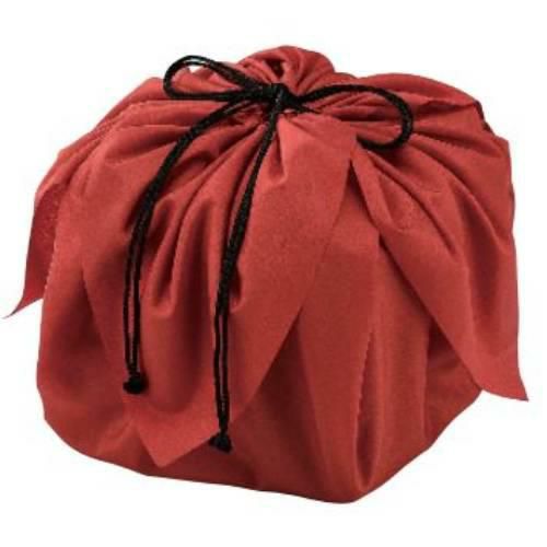 6.5寸～7.0寸お重用デシン巾着袋 茜(あかね) NO.804