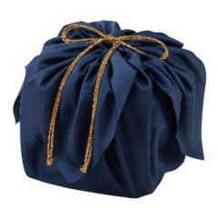 6.5寸～7.0寸お重用デシン巾着袋 紺(こん) NO.825