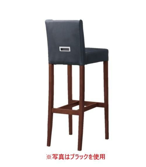 TB オリジナル 背面取手付 洋風ハイカウンターイス CR-37 160422 ダークブラウン色 張地ホワイト S80
