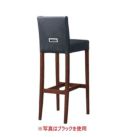 TB オリジナル 背面取手付 洋風ハイカウンターイス CR-37 160422 ダークブラウン色 張地ホワイト S80