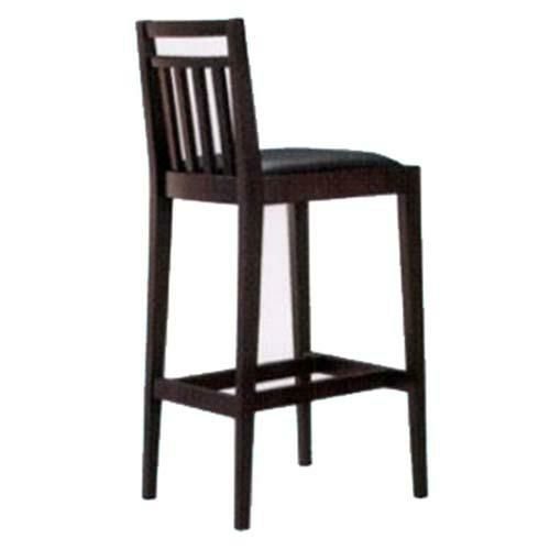 TB オリジナル  洋風カウンターイス CR-152 160354 ダークブラウン色 張地レザーブラック S70