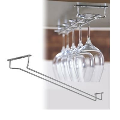 ワインラック 吊り下げグラスラックシルバー60cm ファンヴィーノ 幅612 奥行115 高さ40 560mmフック可能
