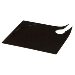 ソリア マンタパーティープレート(20入) ブラック VD05603 140×140