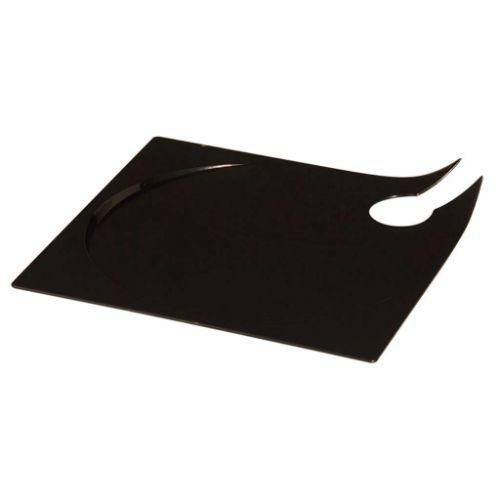 ソリア マンタパーティープレート(20入) ブラック VD05603 140×140