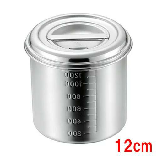 18-8 目盛付深型キッチンポット12cm