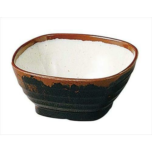 小鉢 メラミン和食器 長次郎窯 角 小鉢 AN-50 W内白