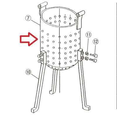 EBM 18-8 ギョーザ絞り器用 （7）絞り容器 EBM