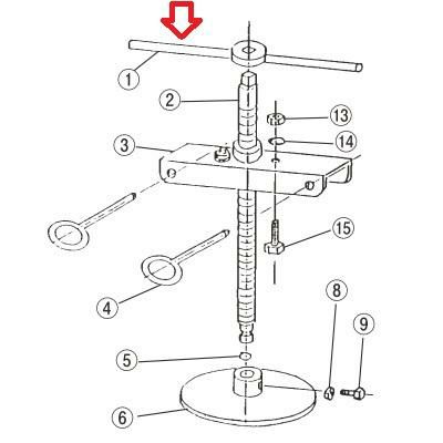 EBM 鉄 ギョーザ絞り器用 (1)ハンドル EBM