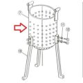 EBM 鉄 ギョーザ絞り器用 (7)絞り容器 EBM