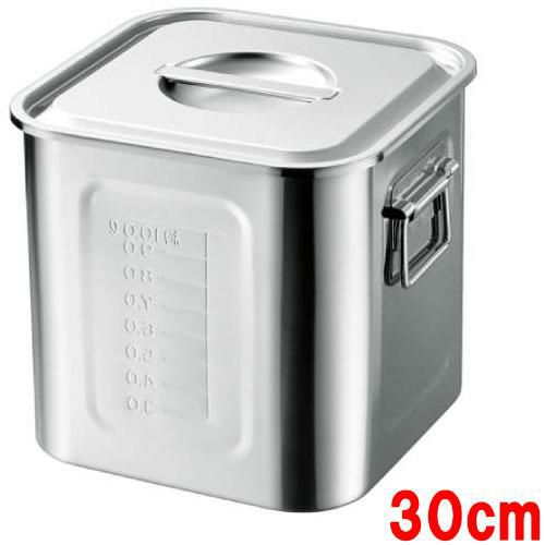 18-8 目盛付角キッチンポット30cm