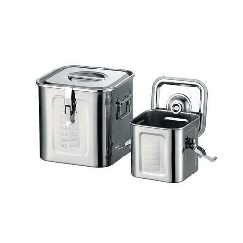 目盛付角キッチンポット パッキン・フック付16.5cm