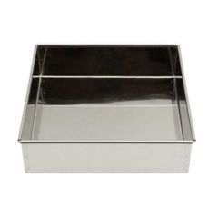 18－8ステン角デコ缶 18cm